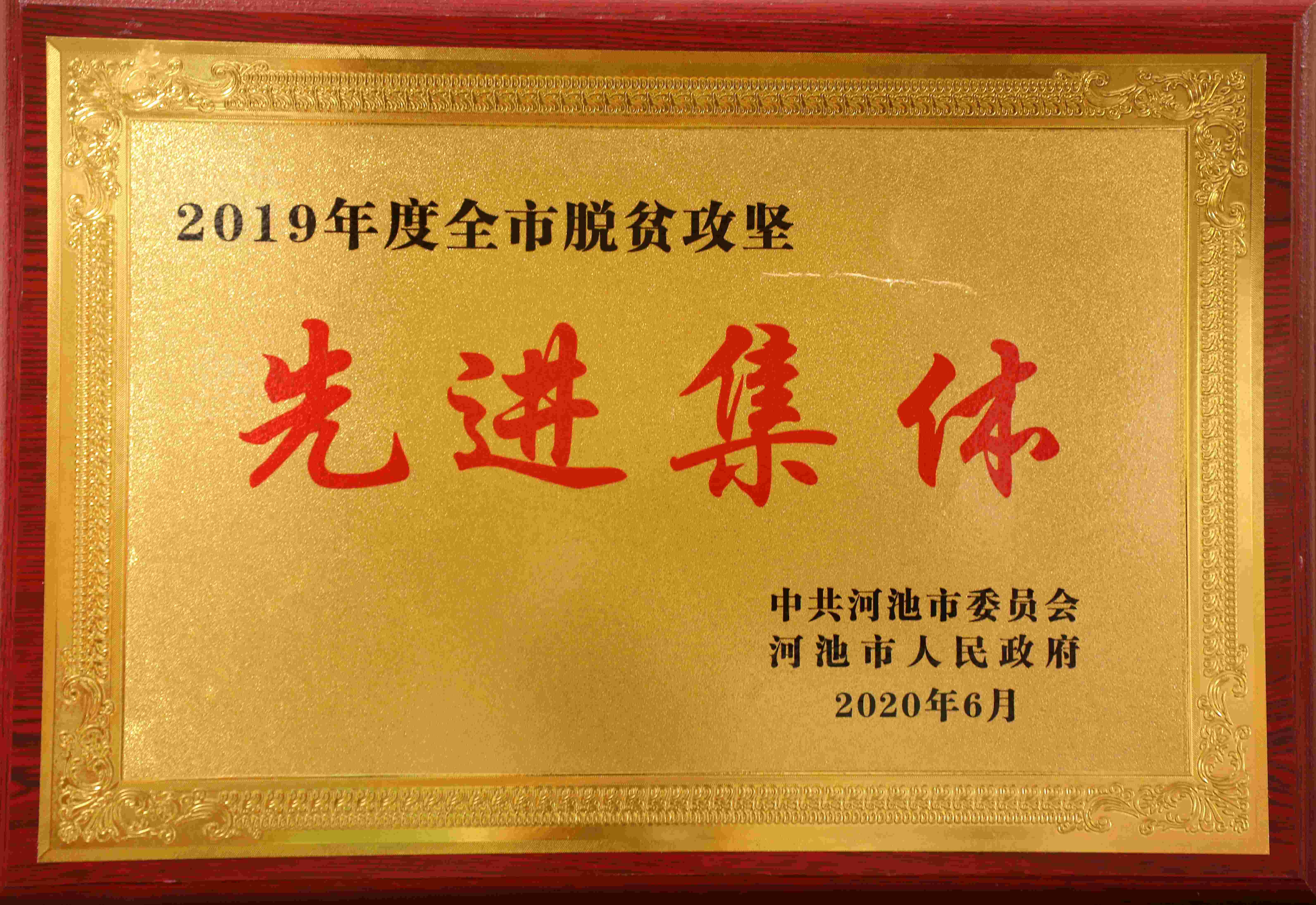 2019年度河池市脫貧攻堅(jiān)先進(jìn)集體